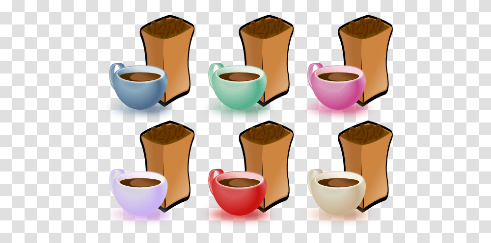 Coffee Cups And Bean Clip Arts Download, Saucer, Pottery, Espresso, Beverage Transparent Png