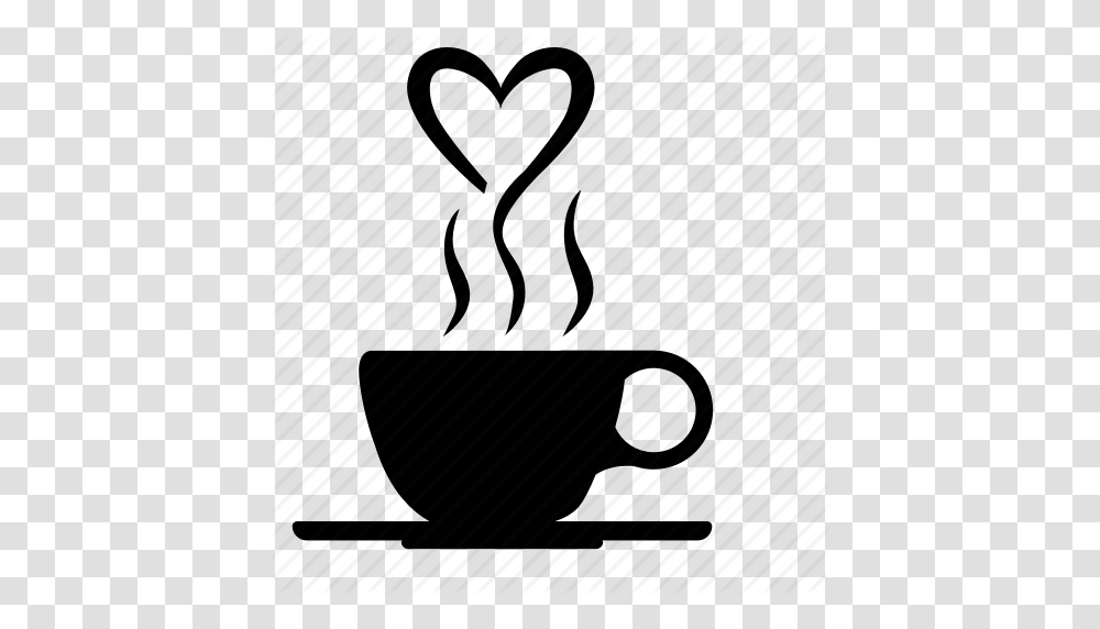 Coffee Drink Heart Romantic Smoke Icon, Coffee Cup, Pottery, Piano, Leisure Activities Transparent Png