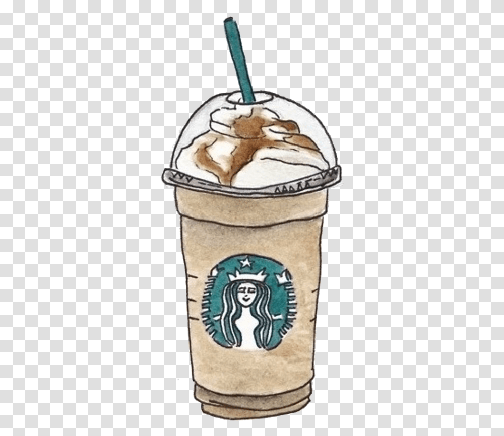 Coffee Drink Starbucks Cafe Drawing Hand Painted Clipart Drawings Of A Starbucks Cup, Dessert, Food, Grenade, Bomb Transparent Png