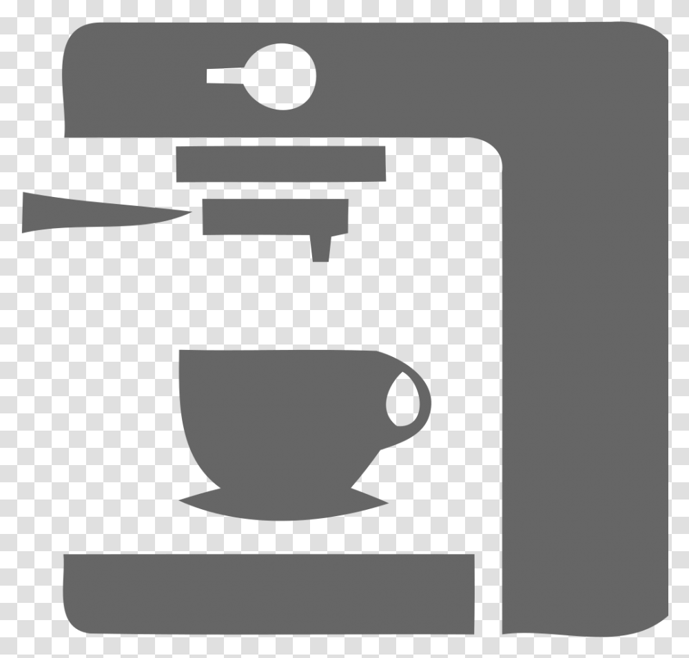 Coffee Espresso Machine Free Icon Download Logo Serveware, Coffee Cup, Electronics, Stencil Transparent Png