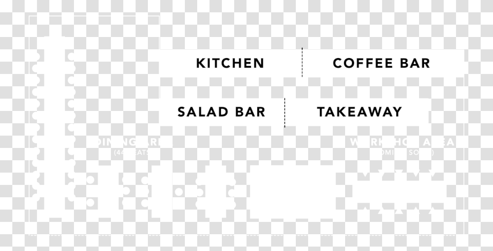 Coffee Folks Floor Plan Black And White, Word, Number Transparent Png