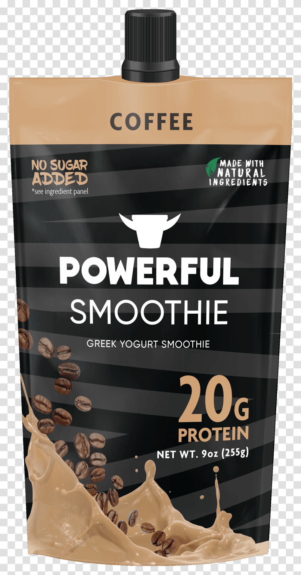 Coffee Greek Yogurt Smoothie Powerful Smoothie Greek Yogurt, Poster, Advertisement, Beverage Transparent Png