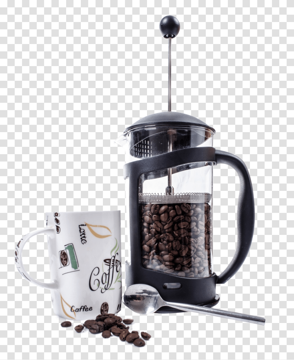Coffee Grinder And Coffee Cup Image, Electronics, Mixer, Appliance, Soil Transparent Png
