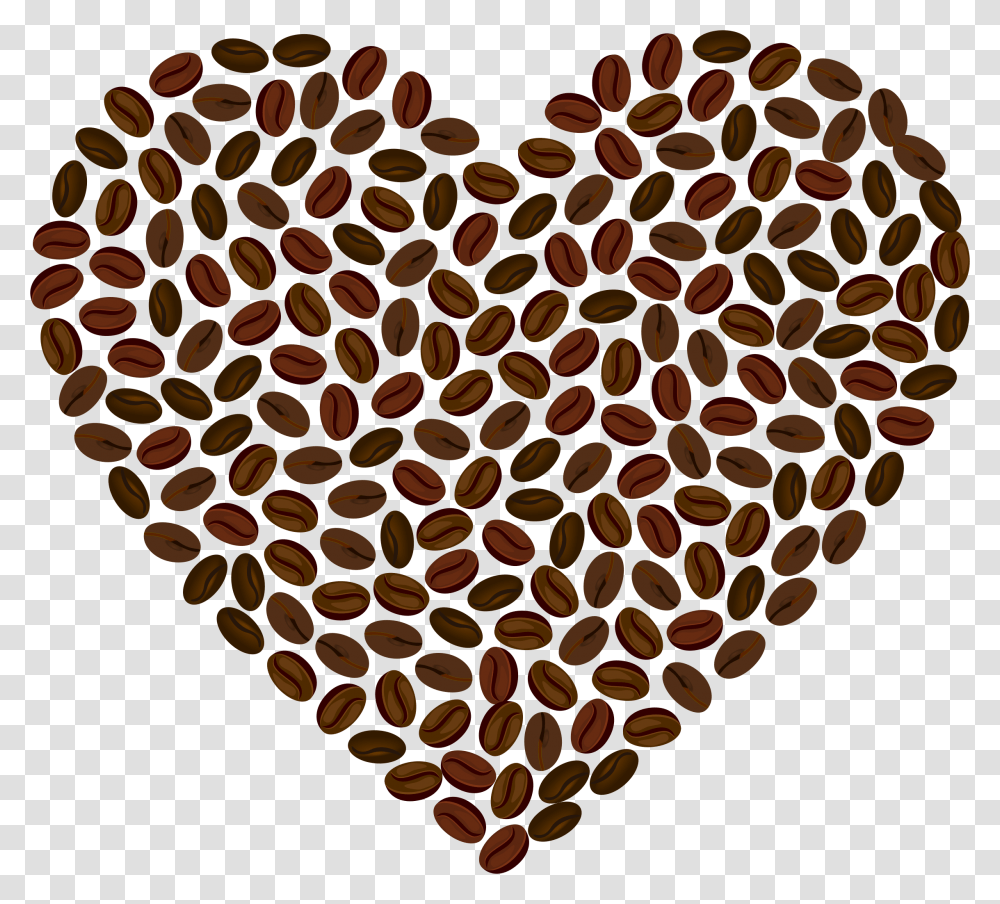 Coffee Heart Clip Arts Coffee Bean Heart Clipart, Plant, Vegetable, Food, Produce Transparent Png