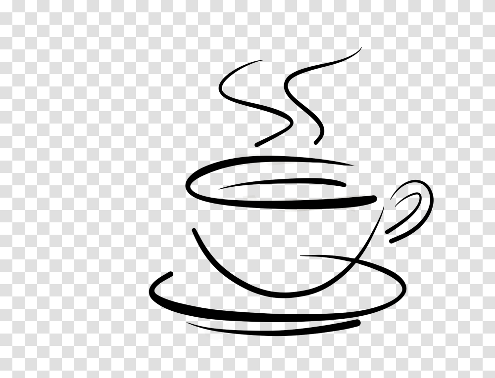 Coffee Images Free Download, Coffee Cup, Pottery, Stencil, Saucer Transparent Png