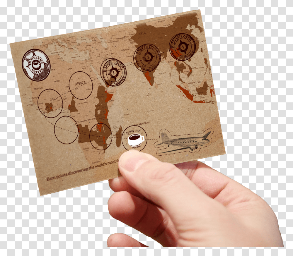Coffee Lovers Would Receive A Hand Stamp For Each Hot Map, Person, Human, Envelope Transparent Png