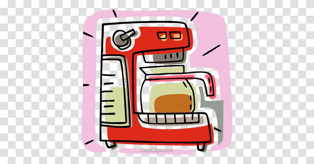 Coffee Maker Royalty Free Vector Clip Art Illustration, Gas Pump, Machine, Appliance, Poster Transparent Png