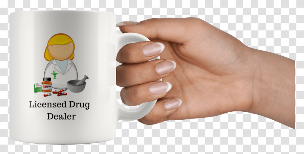 Coffee Mug Hand, Person, Human, Coffee Cup, Nail Transparent Png