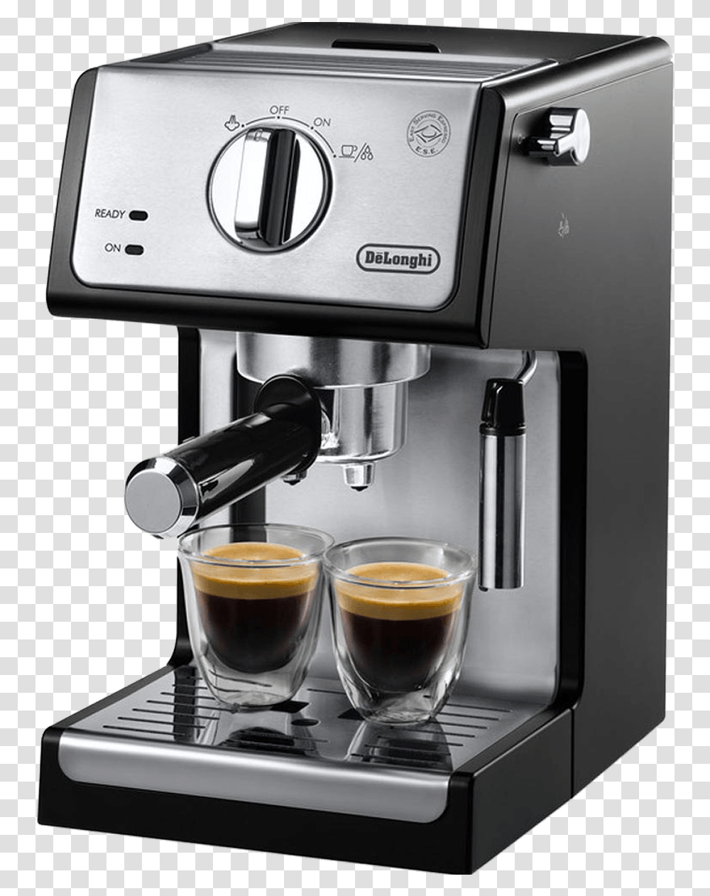 Coffee Pot Delonghi Espresso Maker, Coffee Cup, Beverage, Drink, Mixer Transparent Png