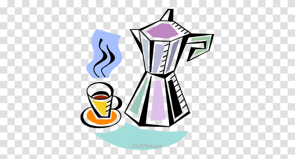 Coffee Pots And Coffee Makers Royalty Free Vector Clip Art, Coffee Cup, Porcelain, Pottery, Beverage Transparent Png