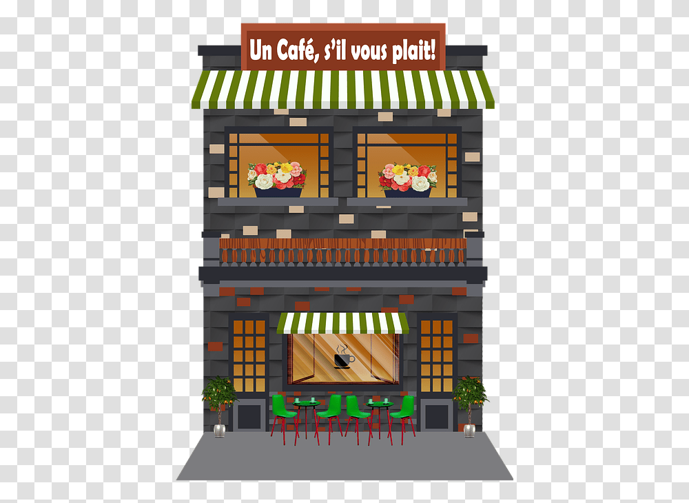 Coffee Shop Coffee Restaurant Cafe Barista Shop Architecture, Canopy, Awning, Chair, Furniture Transparent Png
