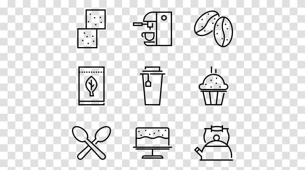 Coffee Shop Elements Project Management Vector Icon, Gray, World Of Warcraft Transparent Png