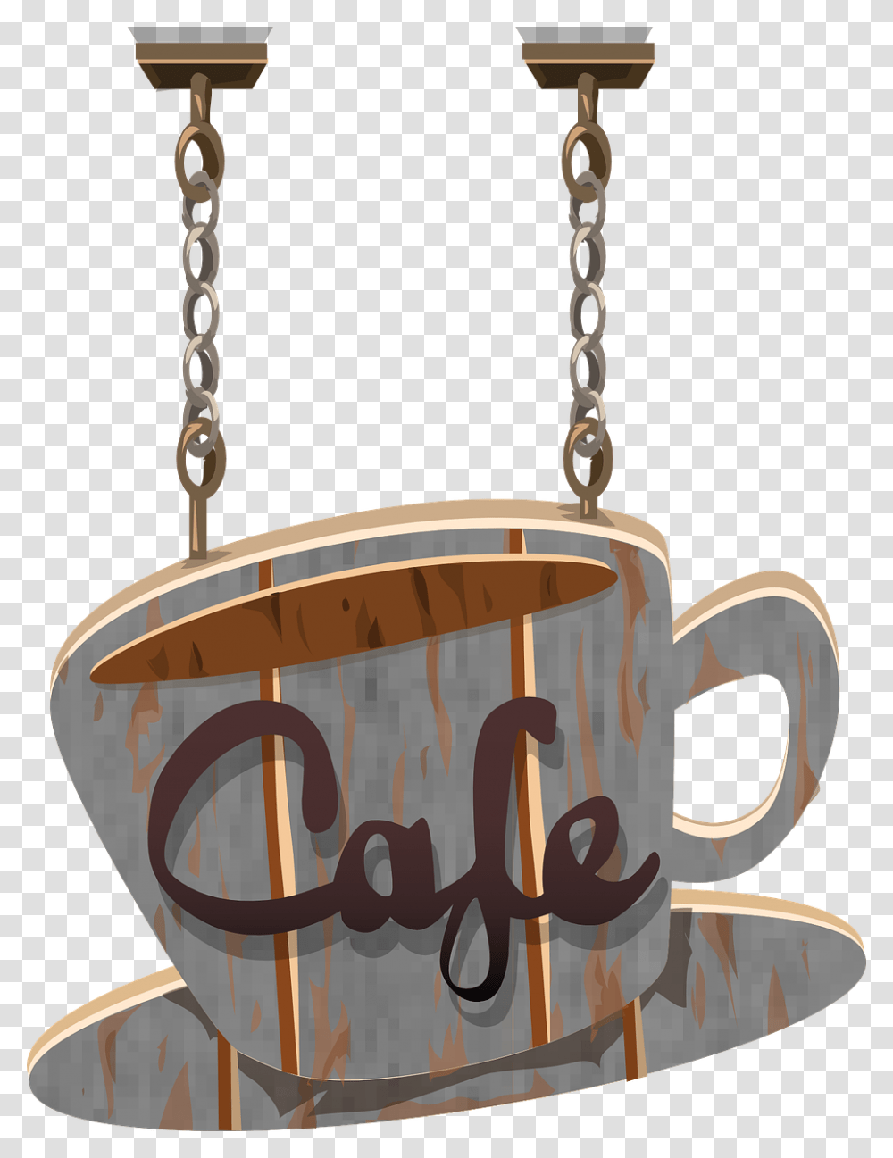 Coffee Shop Signages, Coffee Cup, Basket Transparent Png