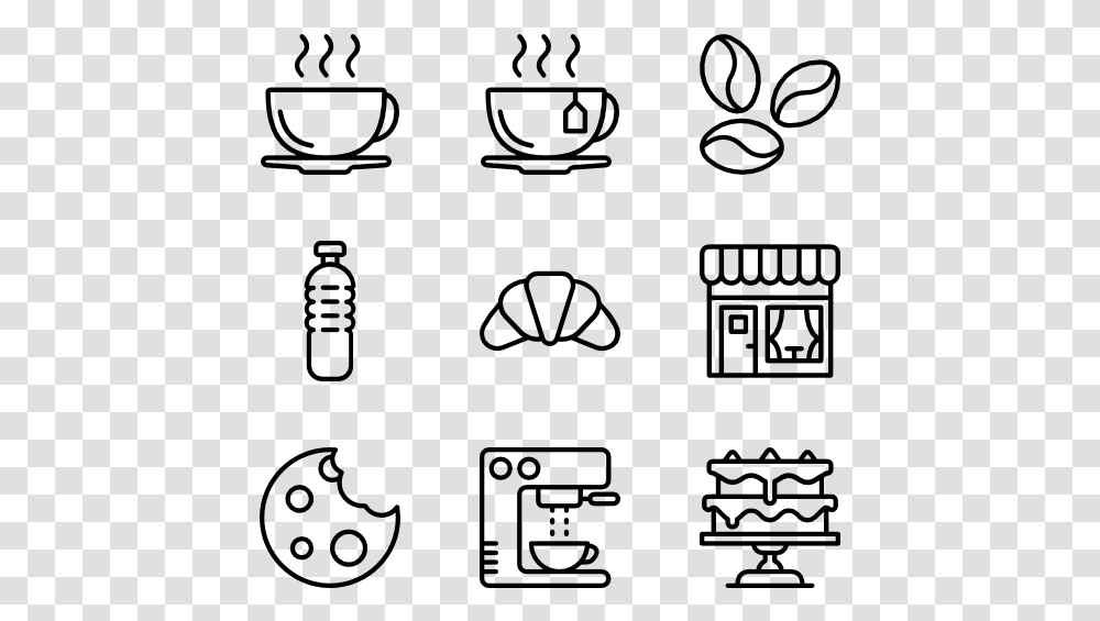 Coffee Shop White Icons, Gray, World Of Warcraft Transparent Png