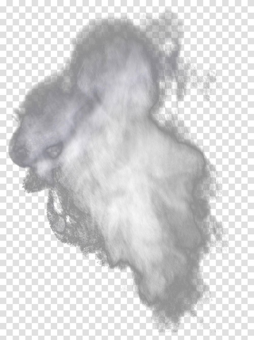 Облако дыма на прозрачном фоне