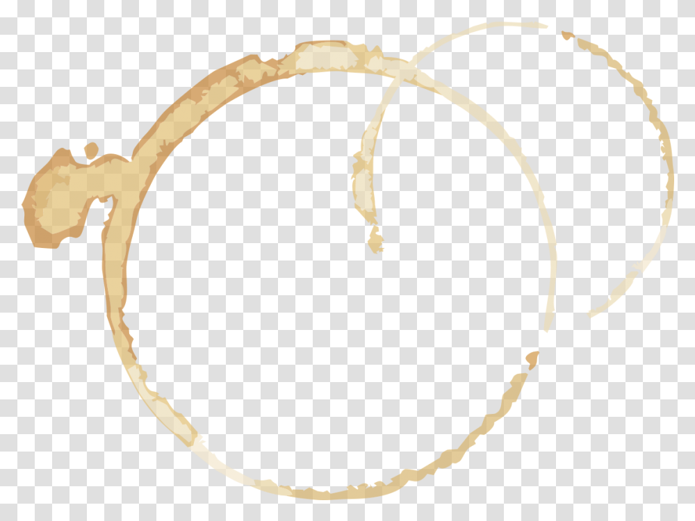Coffee Stain Landscape Circle, Hoop, Cowbell Transparent Png