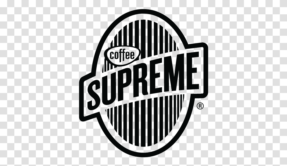 Coffee Supreme Logo Black 1 Supreme Coffee Logo, Trademark, Gate, Badge Transparent Png