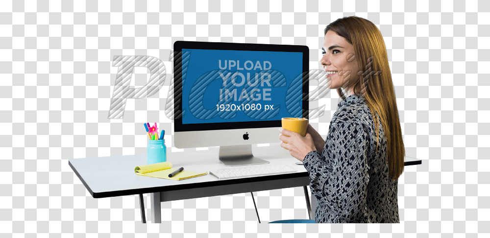 Coffee Table, Person, Furniture, Monitor, Screen Transparent Png