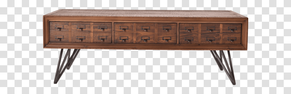 Coffee Table With Lots Drawer, Furniture, Sideboard, Cabinet, Tabletop Transparent Png