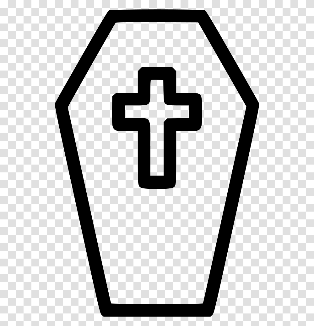 Coffin Casket Cross Icon Free Download, Light, Gas Pump, Machine Transparent Png