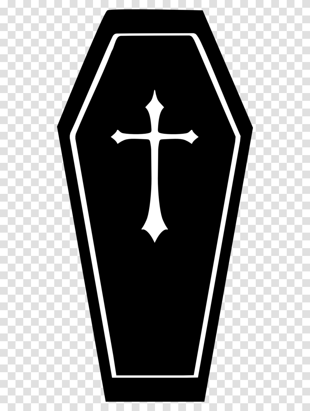 Coffin Clip Art, Stencil, Emblem, Silhouette Transparent Png