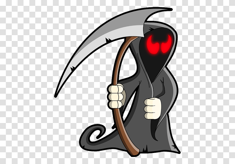 Coffin Clipart Halloween Skeleton Clipart Grim Reaper, Slingshot, Whip, Hair Transparent Png