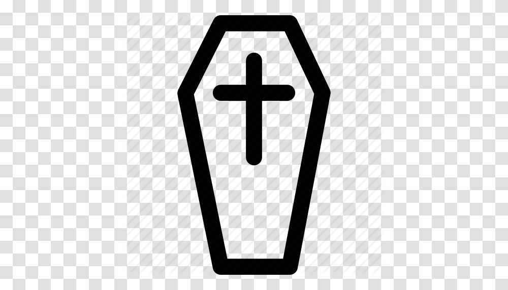 Coffin Dead Death Funeral Grave Horror Rip Icon, Cross, Swing, Toy Transparent Png