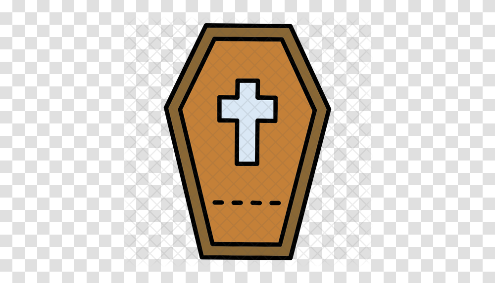 Coffin Icon, Road Sign, Symbol, Cross, First Aid Transparent Png