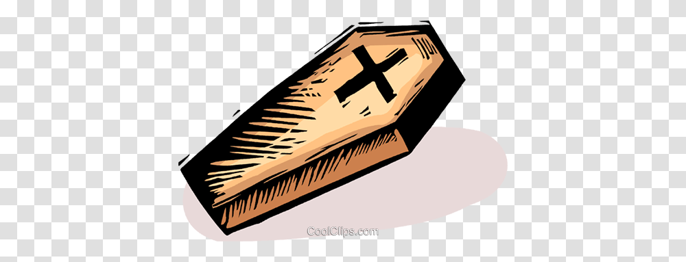 Coffin Royalty Free Vector Clip Art Illustration, Wedge, Mineral, Duel, Lute Transparent Png