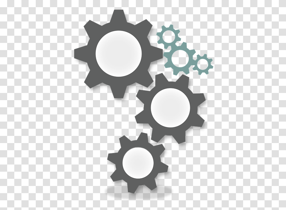Cog Wheel Gears In Industrial Machinery Cogwheel Setting Icon Background, Cross Transparent Png