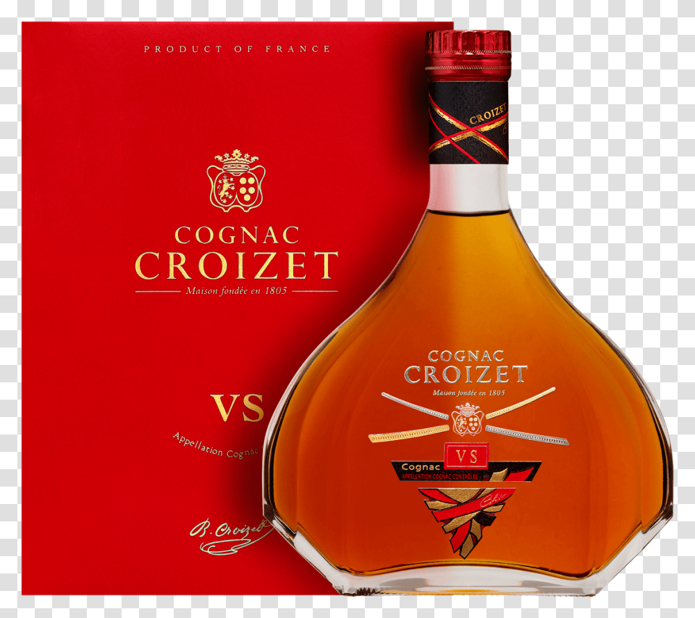 Cognac Croizet Vs, Liquor, Alcohol, Beverage, Drink Transparent Png