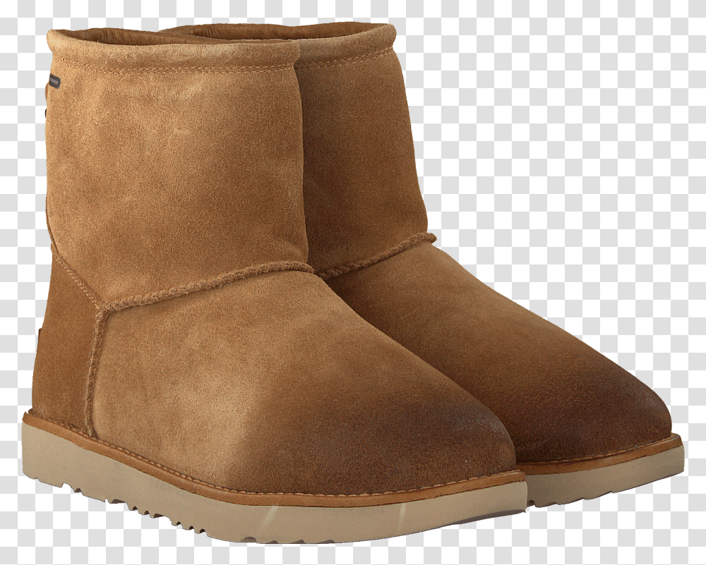 Cognac Ugg Classic Ankle Boots Classic Toggle Waterproof Snow Boot, Apparel, Footwear, Person Transparent Png