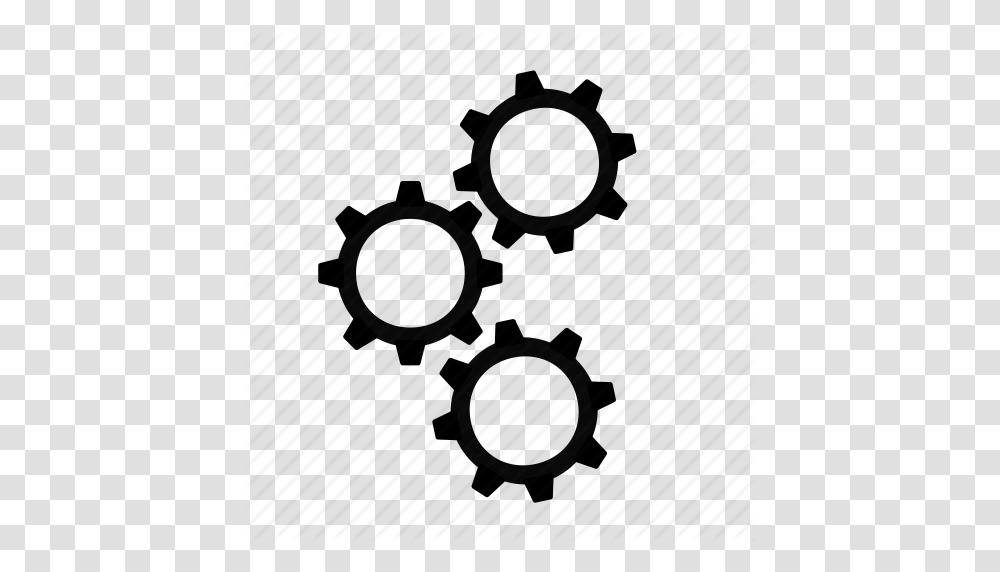Cogs Gears In Progress Processing Working Icon, Piano, Musical Instrument, Weapon, Bomb Transparent Png