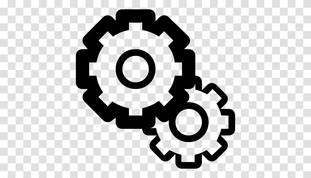 Cogs Gears Miscellaneous Settings Icon, Gray, World Of Warcraft Transparent Png