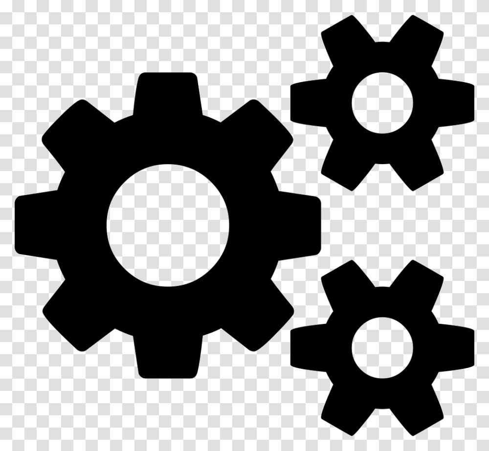 Cogs Icon Font Awesome, Machine, Gear, Cross Transparent Png