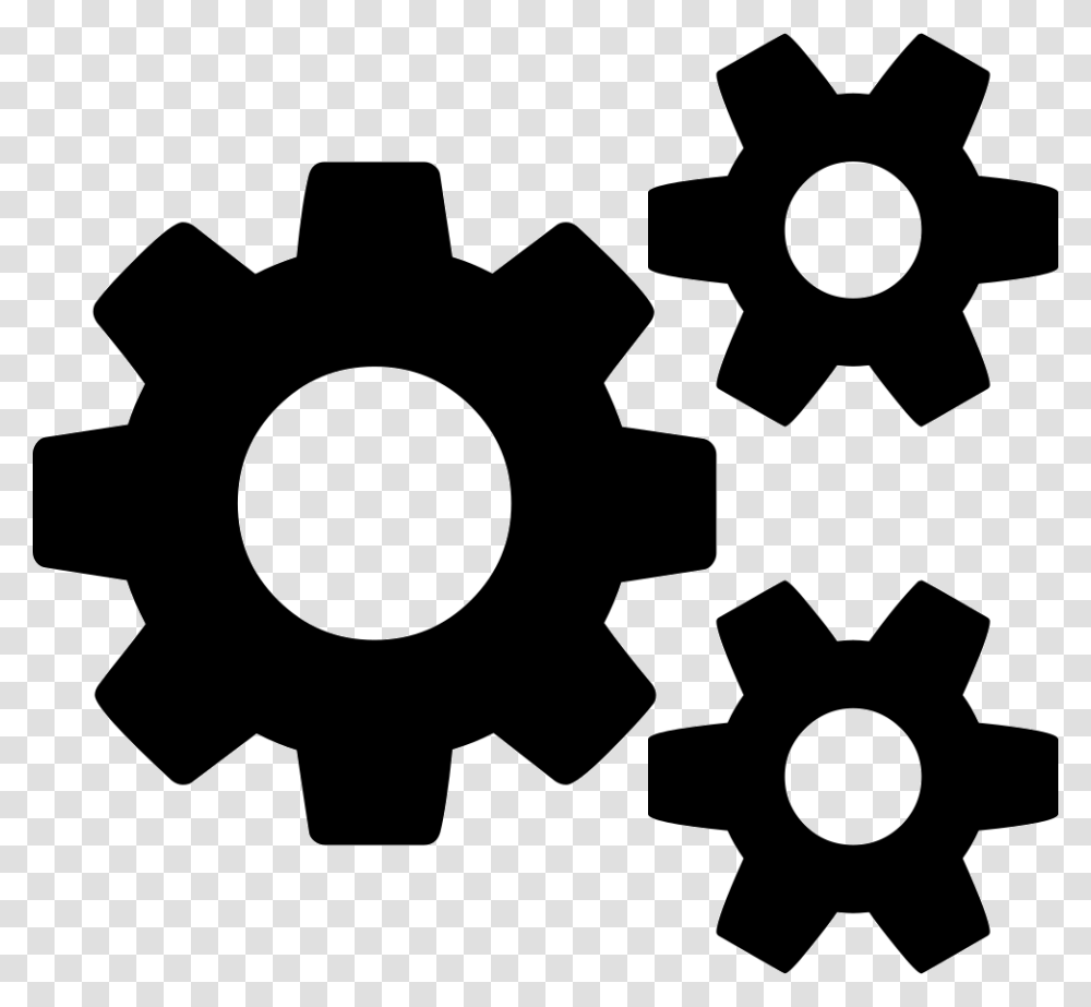 Cogs Icon Free Download, Machine, Gear, Cross Transparent Png