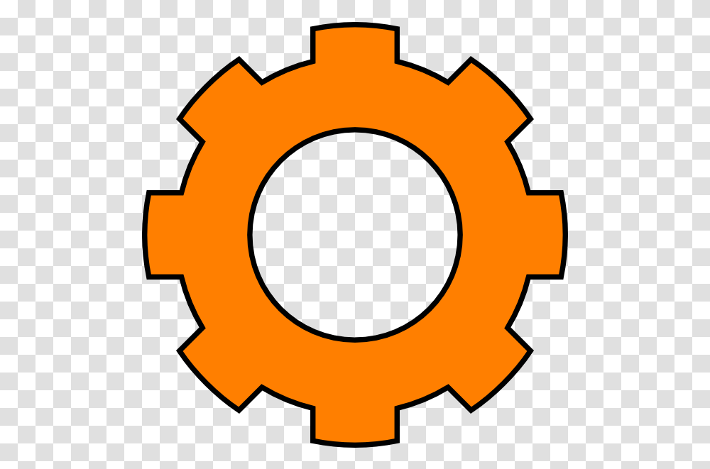 Cogs Vector Geer Gear Clipart Orange Clip Art Library Orange Gear Clipart, Machine, Cross, Symbol Transparent Png