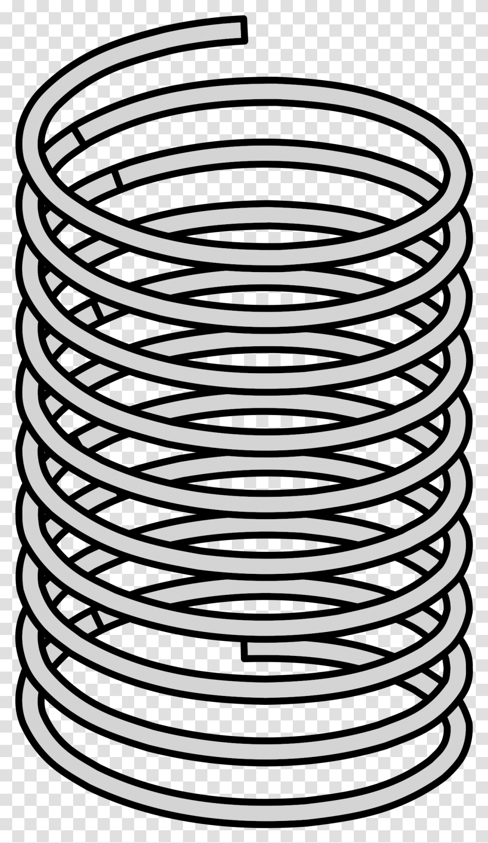 Coil Spring Inkscape Spring Framework Electromagnetic Spring Coil Clipart, Spiral, Rug Transparent Png