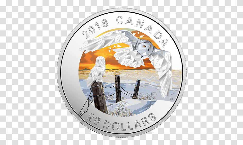 Coin Canada 2018 Owl, Money, Nickel Transparent Png