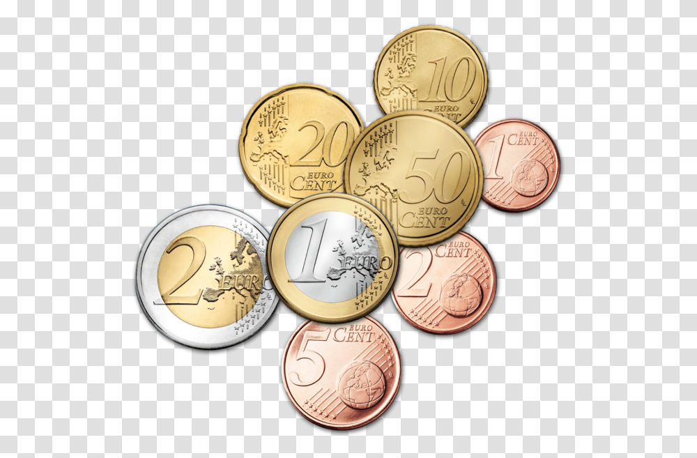 Coin Clipart More Money Euros Coins, Clock Tower, Architecture, Building, Wristwatch Transparent Png