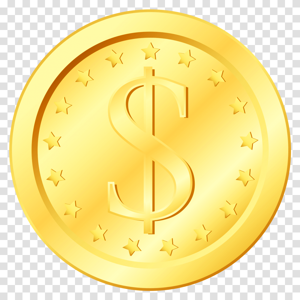 Coin Gold Icon Solid, Money, Clock Tower, Architecture, Building Transparent Png