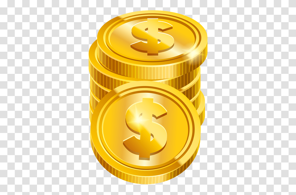 Coin, Gold, Money, Birthday Cake Transparent Png