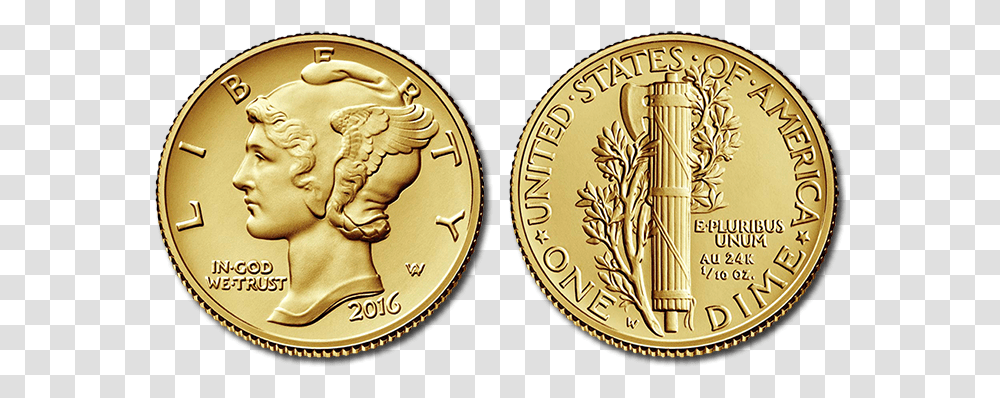 Coin Mintages And Production News 2016 W Gold Mercury Dime, Money, Clock Tower, Architecture, Building Transparent Png