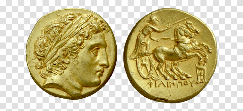 Coin Of Augustus, Gold, Money, Painting Transparent Png