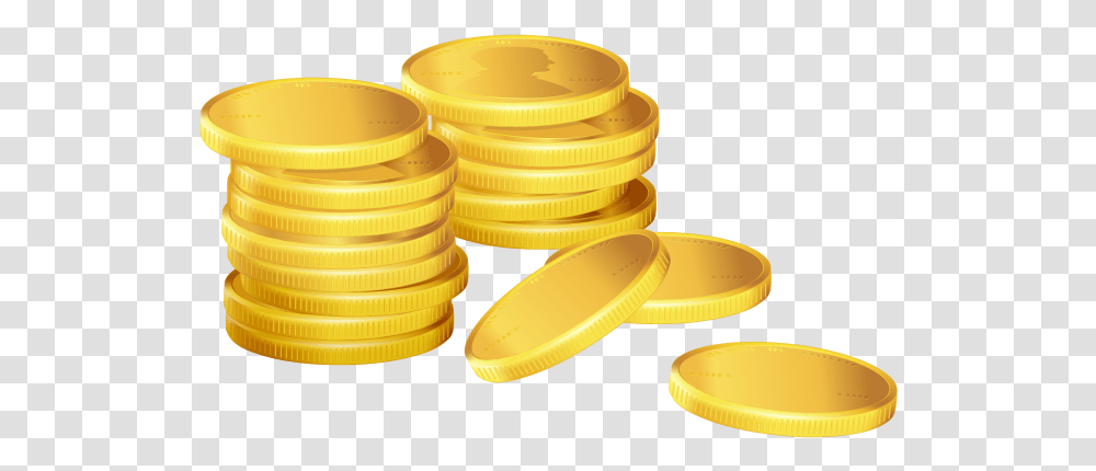 Coin Stack, Gold, Treasure, Money Transparent Png