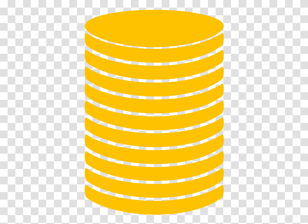 Coin Stack Icon Gold 01 Coin Stack Icon, Banana, Fruit, Plant, Food Transparent Png