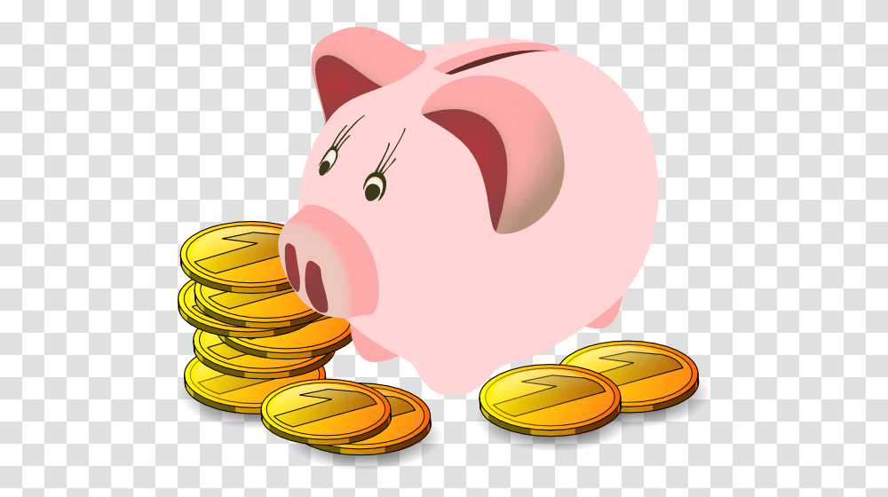 Coins Clip Art, Piggy Bank Transparent Png