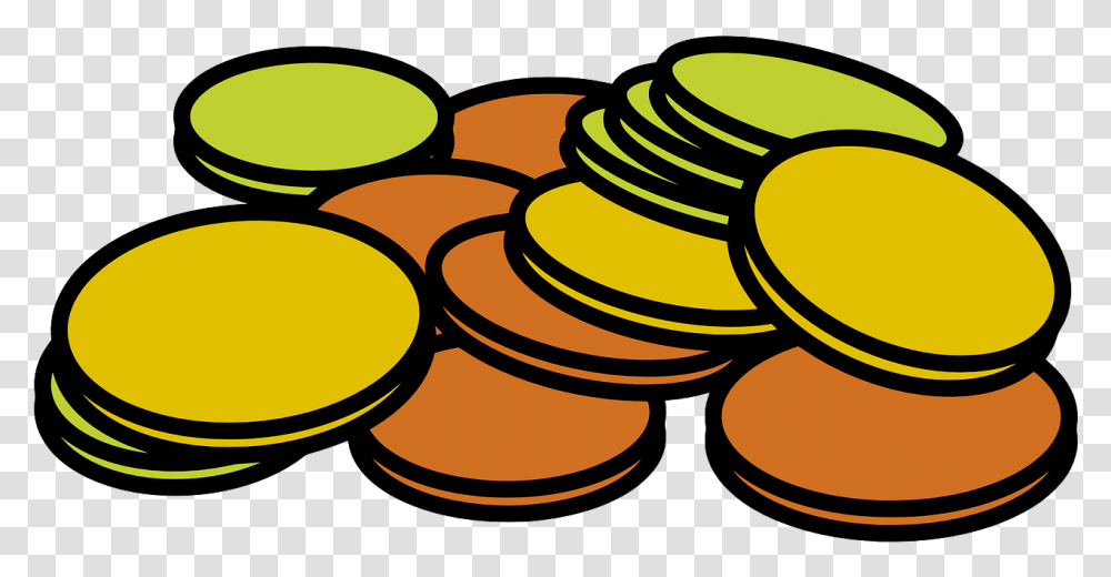 Coins Clip Art, Sliced, Meal, Food Transparent Png