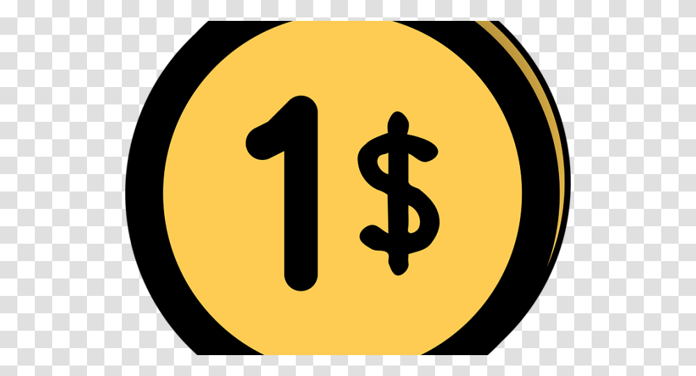 Coins Clipart Dollar Coin, Number Transparent Png