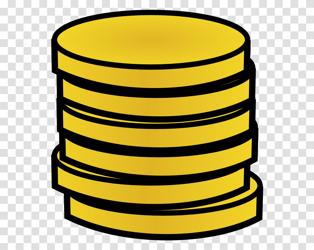 Coins Clipart, Money, Tin, Can, Cylinder Transparent Png